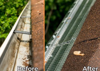 Gutter Guards Before/After
