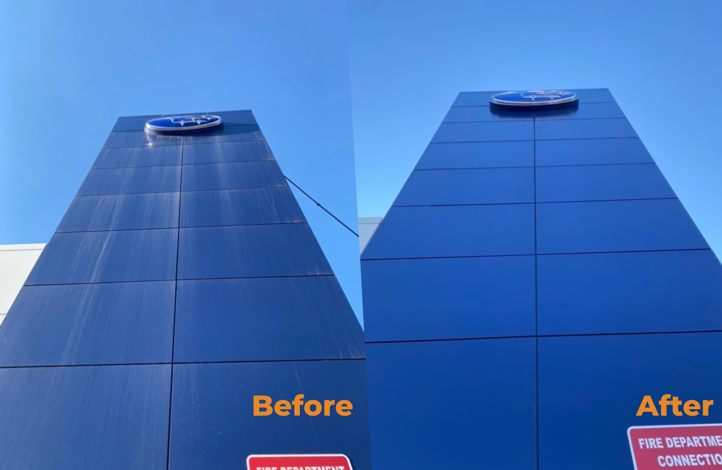 cleaning alucobond panels